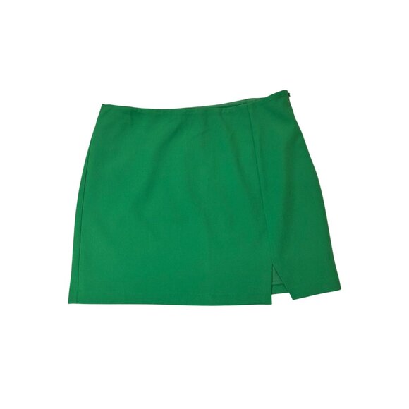 Lucy Paris Dresses & Skirts - NWT Lucy Paris Womens Green Mini Skirte Zipper Closure Fully Lined sz Large